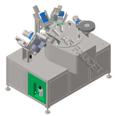 RTAF-RB0408-4-Spindles 8 ایستگاه ماشین برس برای قطعات کوچک ماشین CNC سیم کش
