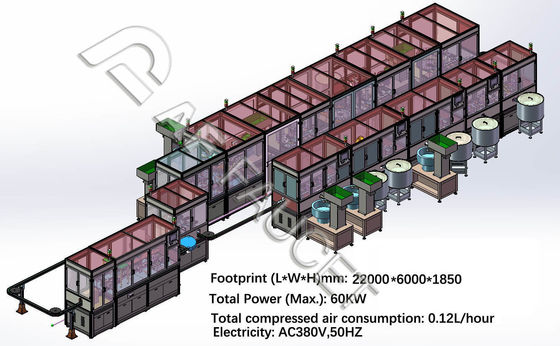 RTAF-CA001-HF- خط مونتاژ کاملا خودکار خط تولید کاملا خودکار